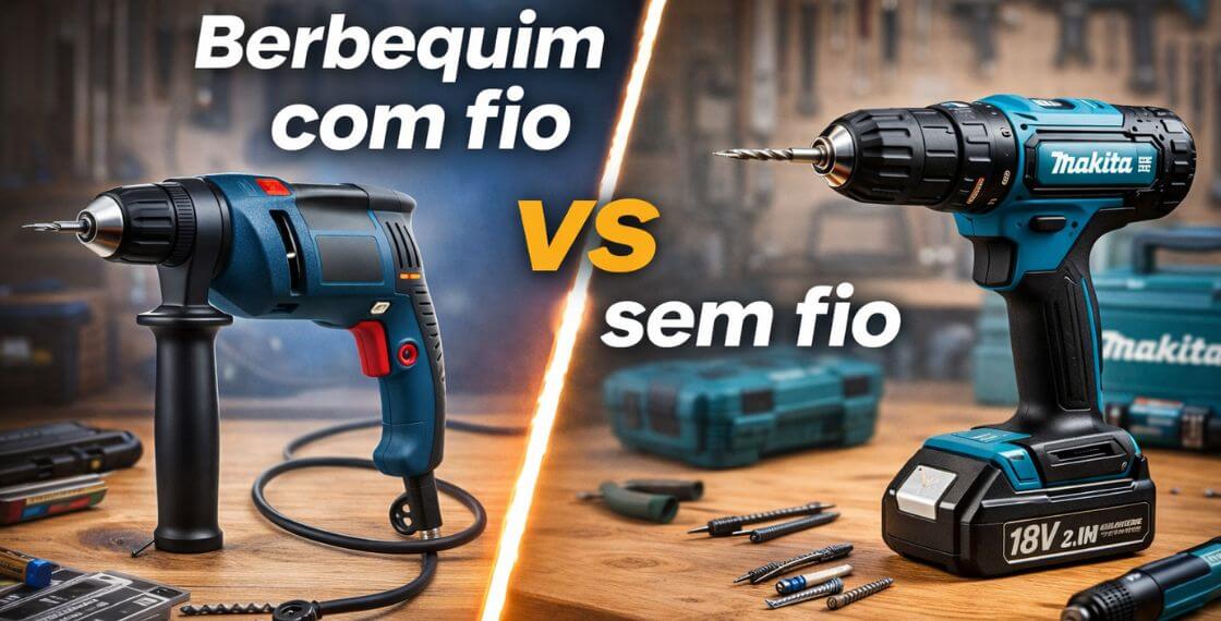 Berbequim com fio ou sem fio