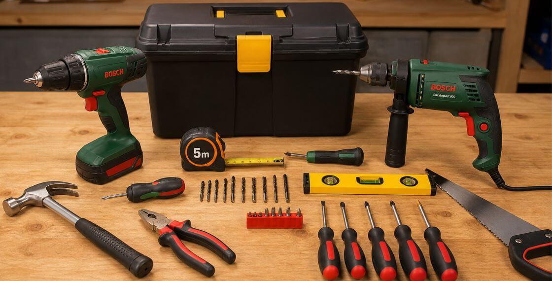 ferramentas básicas de bricolage para iniciantes